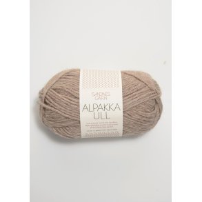 Alpakka uld, Beige meleret
